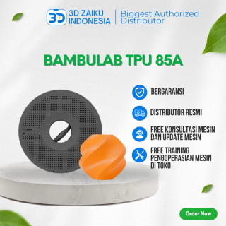 Bambulab TPU 85A Elastic 3D Printer Filament High Flexibility Silicone Like with RFID